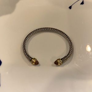 Authentic David yurman cable bracelet with diamonds